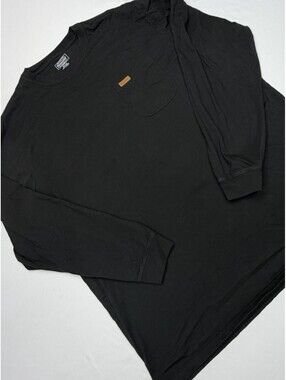 NWOT Pendleton Men’s Long Sleeve Deschutes Pocket Tee Size XL 100% Cotton Black